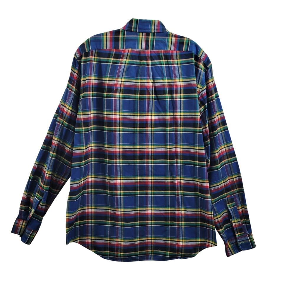Ralph Lauren Men's Blue Plaid Button Front Shirt Size XL 82424-0873 - Picture 6 of 8